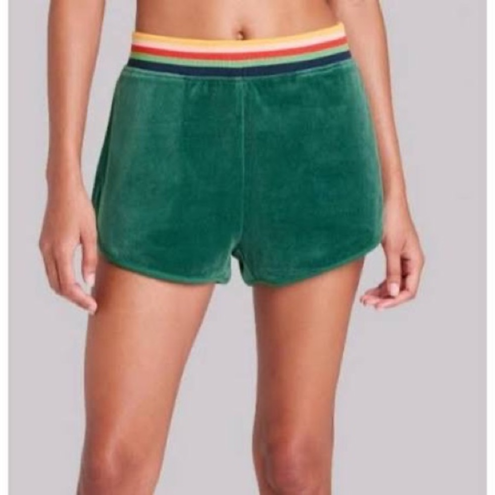 Wild Fable Velour Rainbow Waist Track Shorts